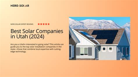 best solar companies in utah|The 5 Best Solar Companies in Utah: 2024